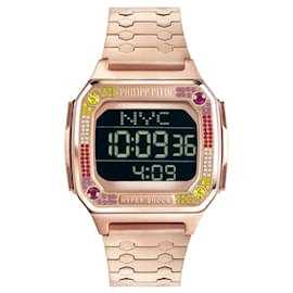 Philipp Plein-Hyper $hock Digital Watch-Pink