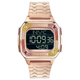 Reloj digital Philipp Plein Hyper $hock Rosa