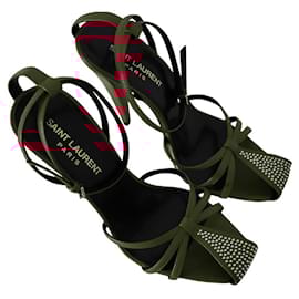 Saint Laurent-Saint Laurent Era sandals-Dark red