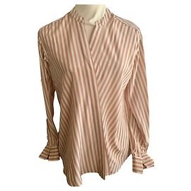 Top de seda Closed Beige XS Beige