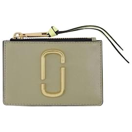 Marc Jacobs-Top Zip Multi Wallet en cuir Silver Sage Multi-Beige