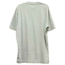 Brunello Cucinelli-Brunello Cucinelli Round Neck Flim T-shirt in Grey Cotton-Grey