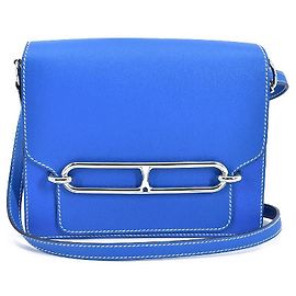 Hermès Evercolor Sac Roulis 23 Bleu
