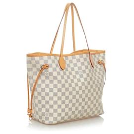 Louis Vuitton-Damier Azur Neverfull MM-White