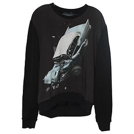 Christopher Kane Car Crash Sweatshirt aus schwarzer Baumwolle Schwarz