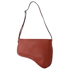 Autre Marque-Curve Bag aus rotem Leder-Rot