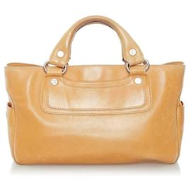 Céline-Leather Boogie Bag-Beige