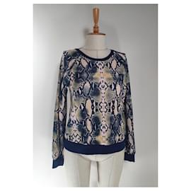 Pull Baum und Pferdgarten M Multicolore