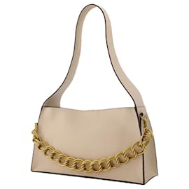 Autre Marque-Kesme Bag in Ivory Leather-Brown,Beige