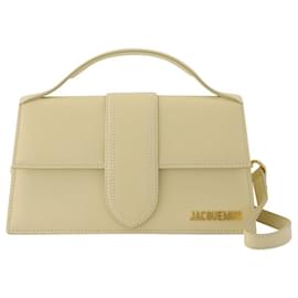 Jacquemus-Le Grand Bambino bag in Beige Leather-Brown,Beige
