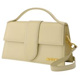 Jacquemus-Le Grand Bambino bag in Beige Leather-Brown,Beige