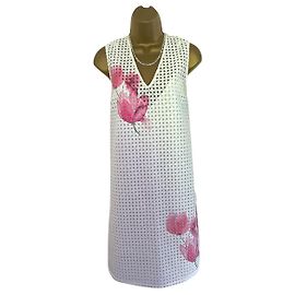 Armani Jeans Vestidos Rosa Branco
