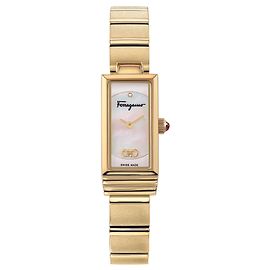 Salvatore Ferragamo Reloj Ferragamo Essential de nácar Dorado Metálico