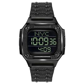Philipp Plein Hyper $hock Crystal Digital Watch Black