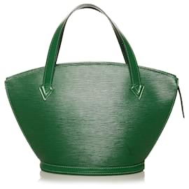 Louis Vuitton-Cinturino corto Louis Vuitton Epi Saint Jacques PM verde-Verde