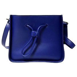 Borsa a secchiello Mini Soleil in pelle blu Phillip Lim Blu