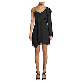 Iro-Iro Haven silk and lace dress, New with tags-Black