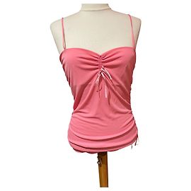 Top Moschino Rosa de Rayón Talla 40 Rosa