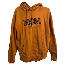 Sudadera con capucha MCM naranja de algodón oversize Naranja