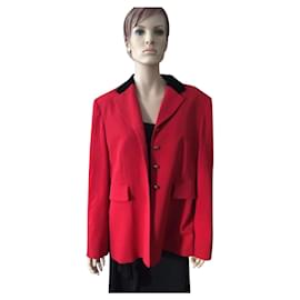 Hermès-Like New Blazer Jacket-Black,Red