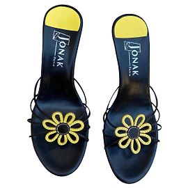 Jonak Mules Noir Jaune