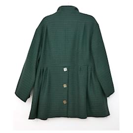Chanel-CHANEL AW11 Green Tweed Short Coat-Green