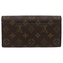 Louis Vuitton-LOUIS VUITTON Monogram Portefeuille Sarah Portefeuille Long Rose M62235 Auth LV 29709A-Rose,Monogramme