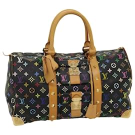 Louis Vuitton-LOUIS VUITTON Monogram Multicolor Keepall 45 Boston Bag Black M92640 auth 29945a-Black