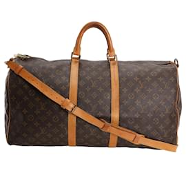 Louis Vuitton-Louis Vuitton Keepall 55 Bandoulière-Brown