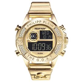 Philipp Plein Il G.O.alla.T. Orologio digitale D'oro Metallico