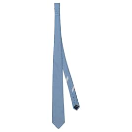Salvatore Ferragamo-Salvatore Ferragamo Elephant-Print Silk Necktie-Blue