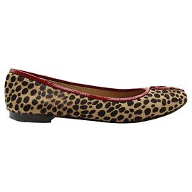Kate Spade Bailarinas de pêlo de bezerro com estampa animal Outro