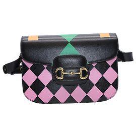 Gucci Horsebit 1955 Borsa a Tracolla in Pelle Multicolor Multicolore