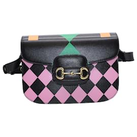 Gucci-Gucci Horsebit 1955 Shoulder Bag in Multicolor Leather-Multiple colors