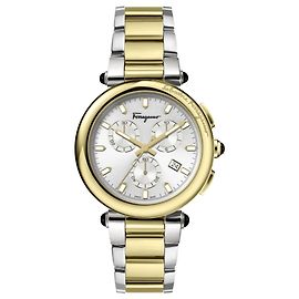Salvatore Ferragamo Ferragamo Idillio Chrono Bracelet Watch Metallic