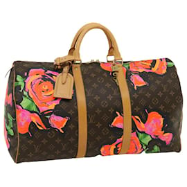 Louis Vuitton-LOUIS VUITTON Monogramm Rose Keepall 50 Boston Bag M.48605 LV Auth 29944BEIM-Monogramm