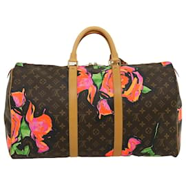 Louis Vuitton-LOUIS VUITTON Monogramm Rose Keepall 50 Boston Bag M.48605 LV Auth 29944BEIM-Monogramm