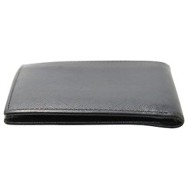 Portafoglio Prada Bifold in Pelle Blu Navy Blu Blu navy