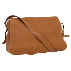 Prada-PRADA Shoulder Bag Leather Brown Auth pt2623-Brown