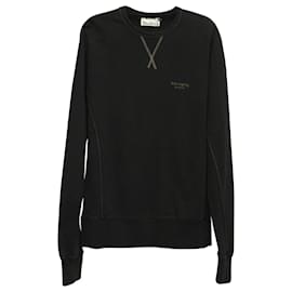 Autre Marque-Acne Studios Fynn Acid Crew Sweater in Black Cotton-Black