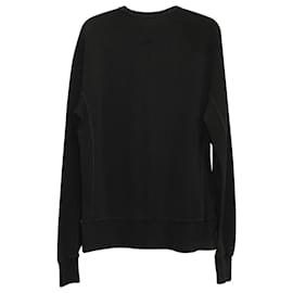Autre Marque-Acne Studios Fynn Acid Crew Sweater in Black Cotton-Black
