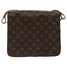 Louis Vuitton-LOUIS VUITTON Monogram Cartouchiere GM Shoulder Bag Vintage M51252 LV  yt875-Monogram
