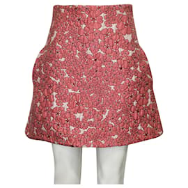 Giambattista Valli-Pink Floral Jacquard Skirt-Pink