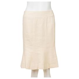 Chanel-A-Line Vintage Skirt-Flesh