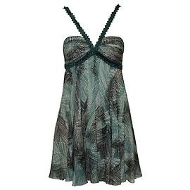 Bcbg Max Azria Cocktailkleid mit grünem Print Grün