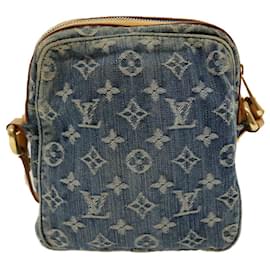 Louis Vuitton-LOUIS VUITTON Monogram Denim Camera Bag Bolso de hombro Azul M95348 LV Auth 30022EN-Azul