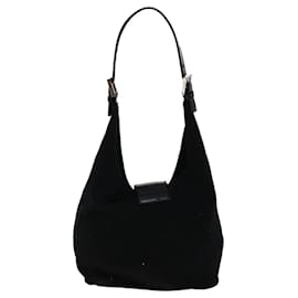 Fendi-FENDI Mamma Baguette Shoulder Bag Black Auth yk4654-Black