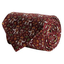 Salvatore Ferragamo Krawatte mit Elefanten-Print Rot