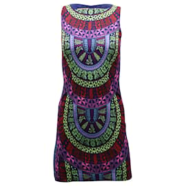 Autre Marque-Mara Hoffman Tribal Print Sheath Mini Dress in Multicolor Polyester-Other