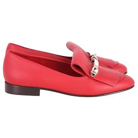 Mocassini piatti Valentino Garavani in pelle rossa Rosso